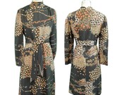 1970s Vintage Adele Simpson Wool Dress