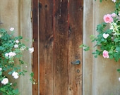 Cottage Door - English Cottage-Rose Cottage--Fine Art Photography-35X24 Gallery Wrap Canvas Giclee