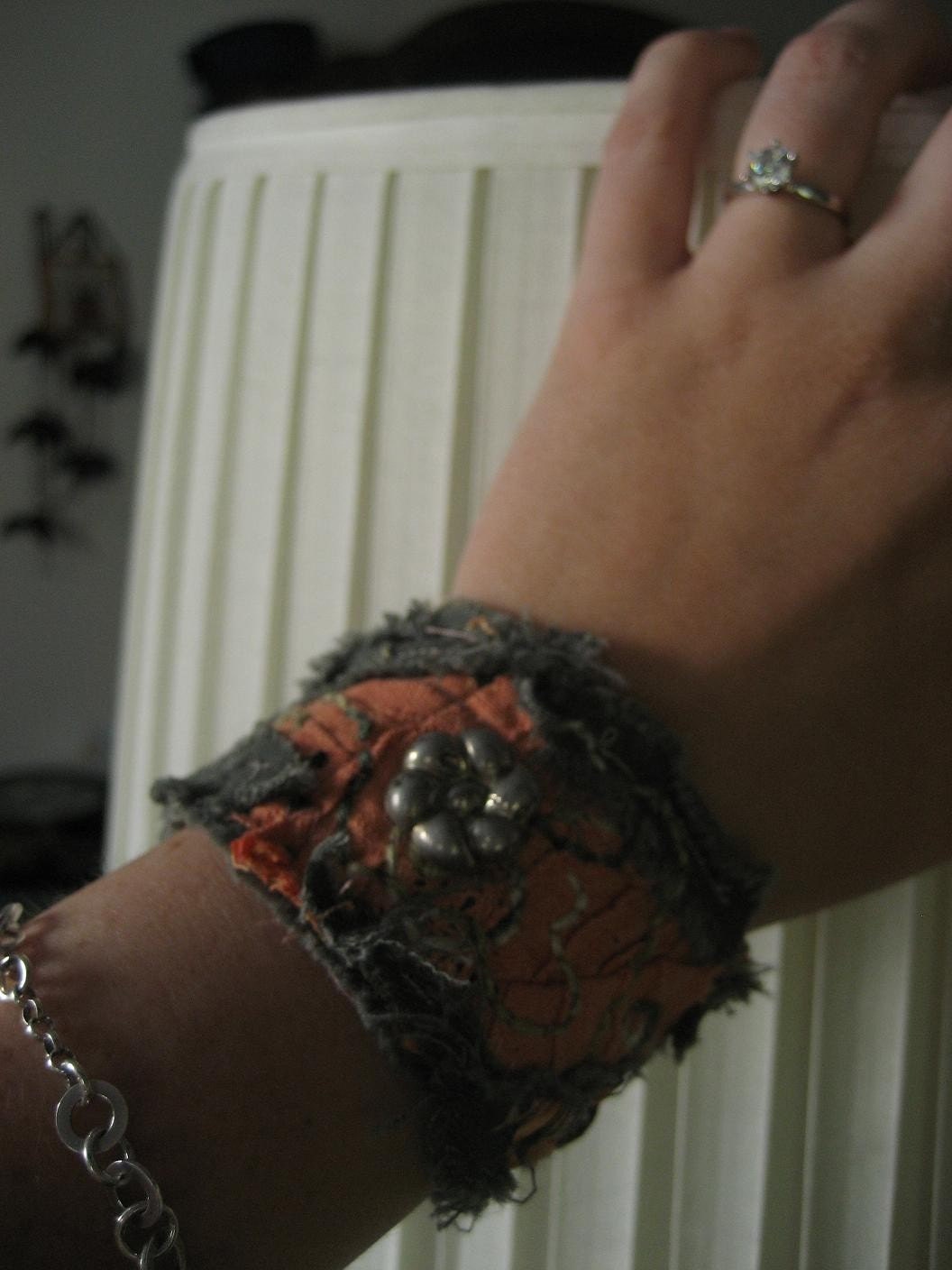 RESERVED-Pumpkin Patch Textile Cuff