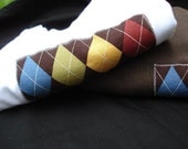 Argyle Boy's Toddler Set  Shorts and T-Shirt  24 mos