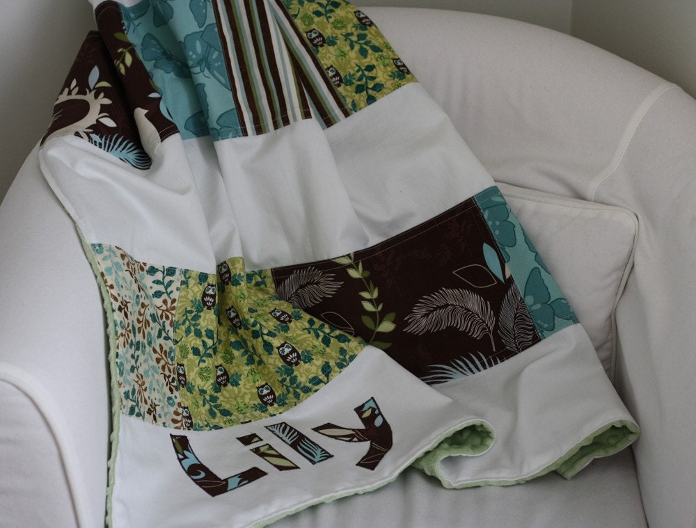 smidgey blanket, custom made and personalized.