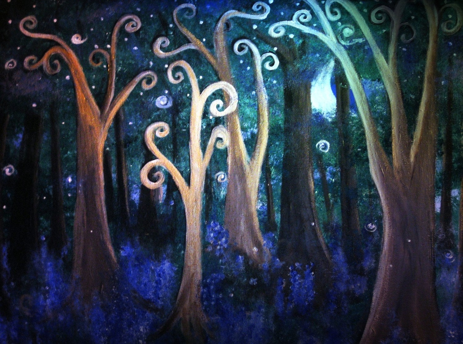 Fairy Tale Forest print 5 x 7 in 8 x 10 mat
