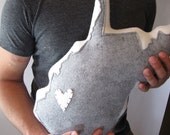 Customizable West Virginia State Pillow