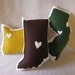 Customizable Indiana State Pillow
