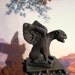 Verdigris Gargoyle Statue dollhouse miniature in 1/12 scale