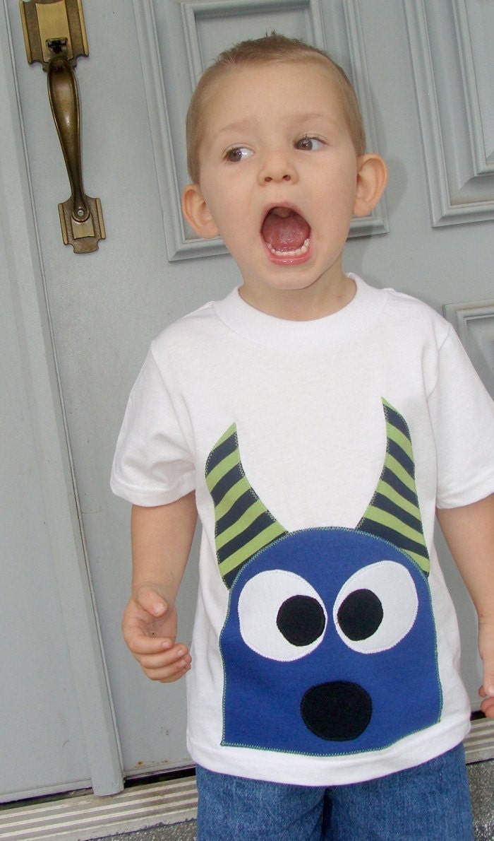 Ezeeke The Monster Boys Custom Applique Tshirt