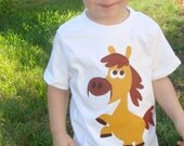 Homer The Horse Boys Custom Applique Tshirt