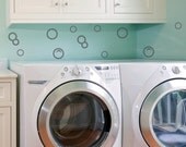 Bubbles - Viny Wall Decal - Laundry Bathroom Wall Decals