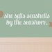 Vinyl Wall Decal - She Sells Seashells