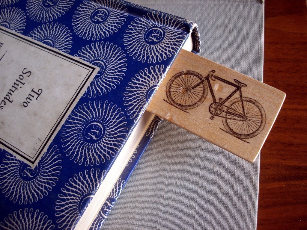 Wooden Bookmark - Bicycle