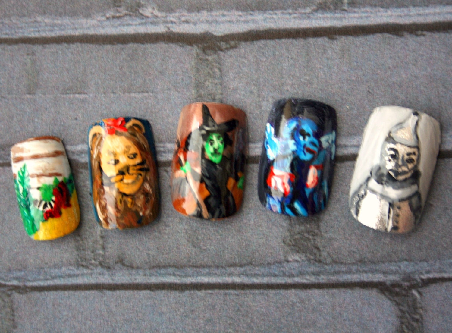 Japanese Nail Art- Wizard of Oz (Custom) Press On Nails