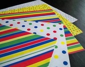 Printable Primary Colored Patterened Papers