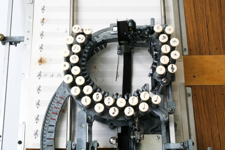 Rare Keaton Music Typewriter