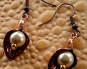 Copper Lily Earrings