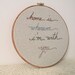 home is wherever i'm with you... embroidered wall art
