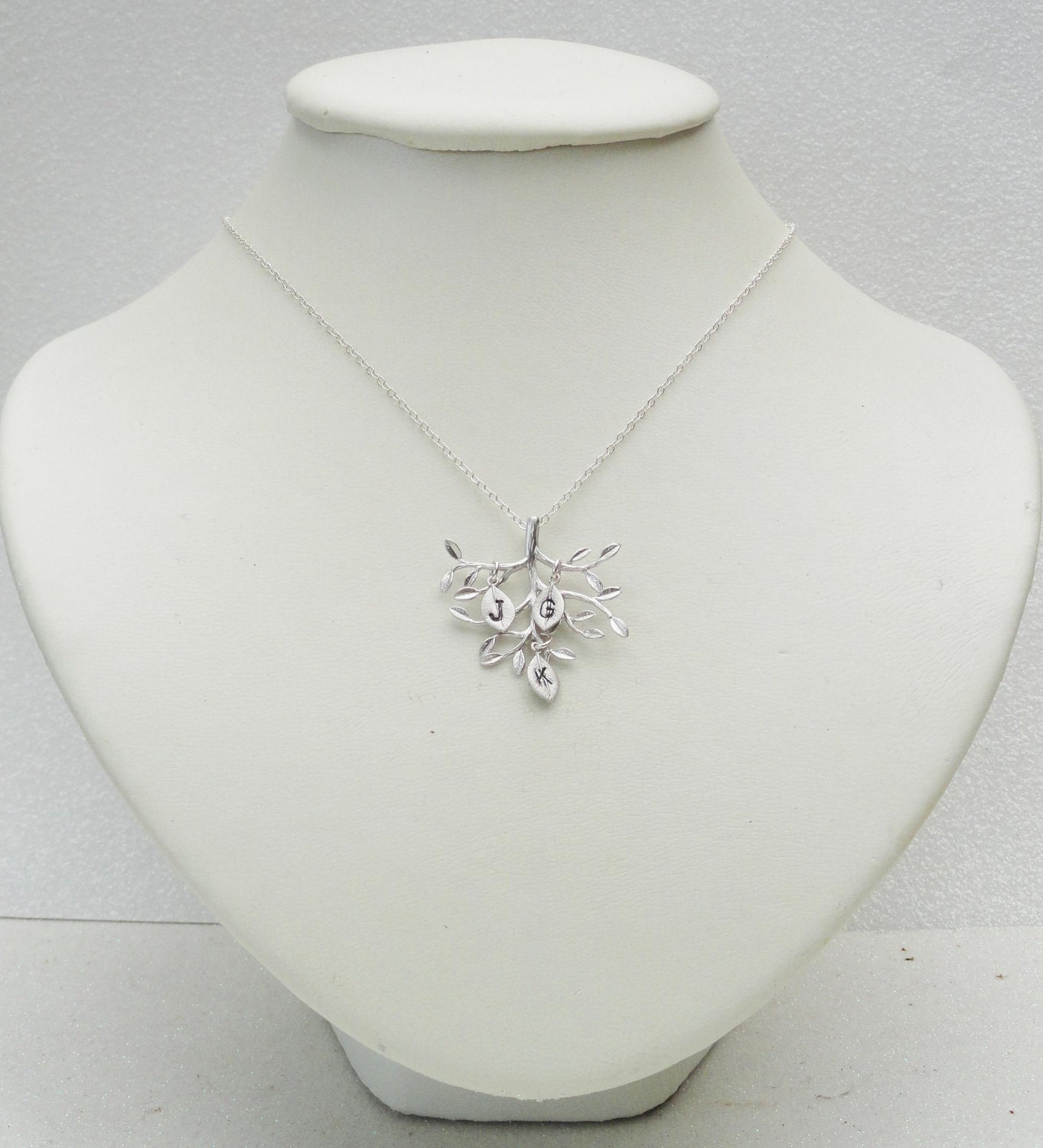 Personalized Necklace - Family Tree Sterling Silver Necklace Custom Necklace