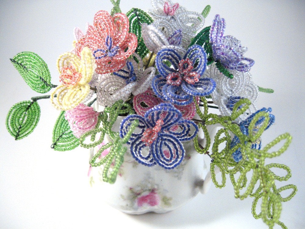 French Beaded Flowers