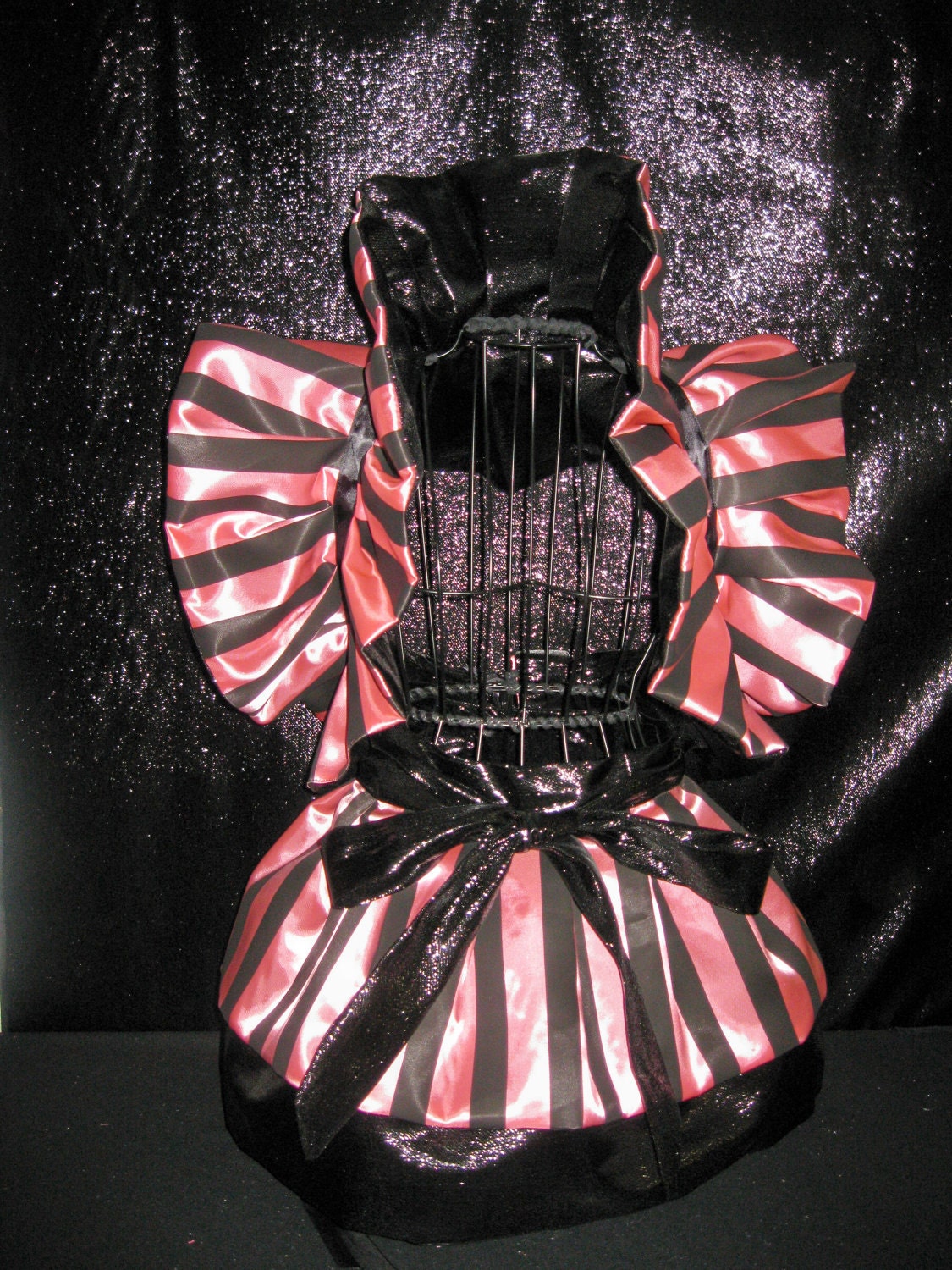 Reversible  Bolero Shrug Wrap w/ matching ruffle apron,bustle burlesque peplum skirt. ...STEAMPUNK QUEEN...