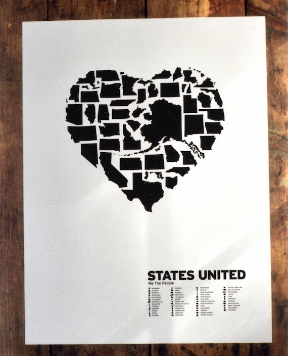 STATES UNITED, LETTERPRESS
