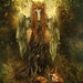 BOGO SALE Forest Spirit, Art Print 8 x 11 inch Dryad Fantasy Illustration