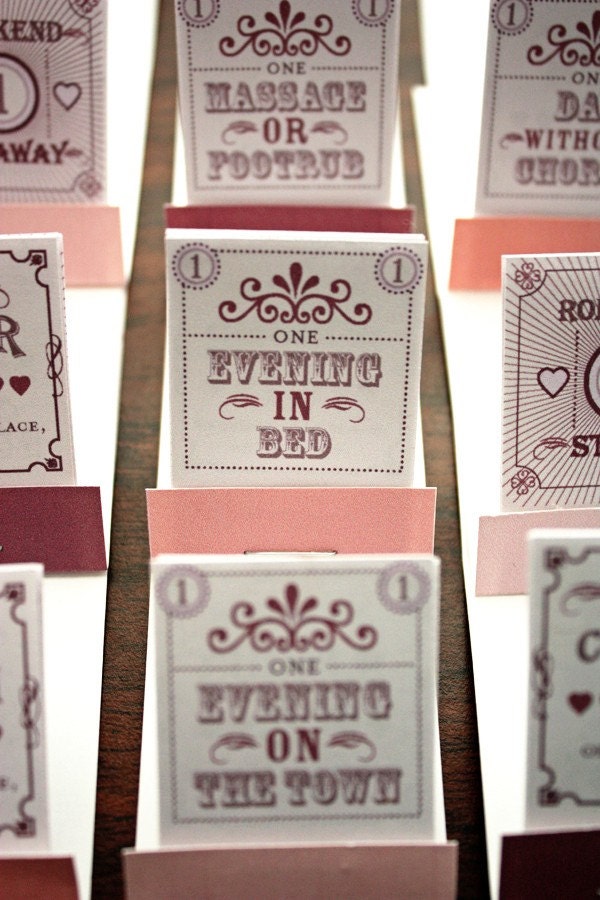 DIY/Printable Love Coupon Matchbooks