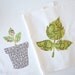 growing plant organic tea towel