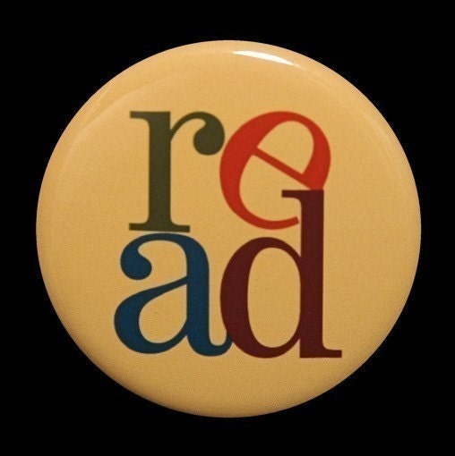 READ - Button Pinback Badge 1 1/2 inch