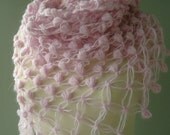Light Pink Mohair  Pumpkin ShAwl