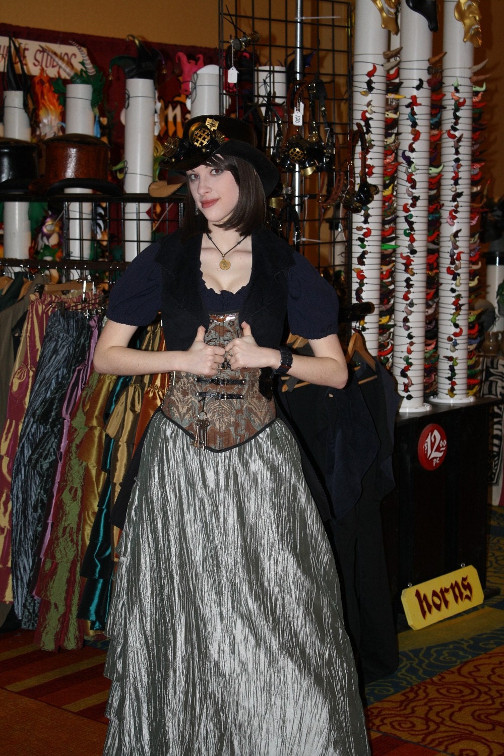 Black Airship Pirate Coat Small