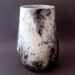Raku Barrel Fired Rounded Vase