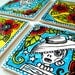 Ceramic Coasters Tiles Day of the Dead Sugar Skulls Folk Art Flowers Mexican dia de los muerto calavera hand painted