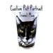 Pet Portrait Custom Ceramic Travel Mug Cat Dog Bird Puppy Kitten Animals Personalize Painted by sewZinski