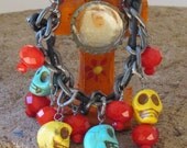 Bracelet with Day of the Dead Charms
