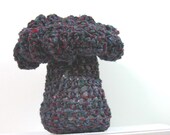 Marbled Grey  Hyperbolic 'Shroom    Soft Sculpture