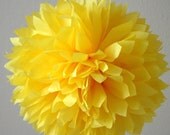 Buttercup .. Party Pom Pom / Wedding Decor / Bridal Shower / Ceremony Decor / Baby Shower Decor / DIY Decoration