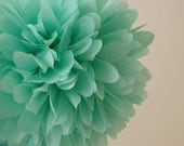 Cool Mint Tissue Pom Pom .. Wedding / Birthday / Baby Shower / Baptism / Party Decoration / DIY