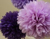 Pansy .. Tissue Paper Poms / Weddings / Bridal Shower / Baby Shower / Birthday / Party Decoration / DIY