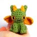 Tiny Dragon Amigurumi Plush - Light Green Gold