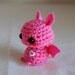 Pink Mini Bat Amigurumi - Kawaii Halloween Decoration