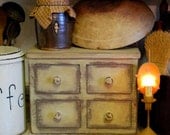 Primitive Country Fake Apothecary Chest To Hide The Kitchen Toaster
