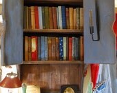 Antique Primitive Style Early Colonial Cupboard Shelf