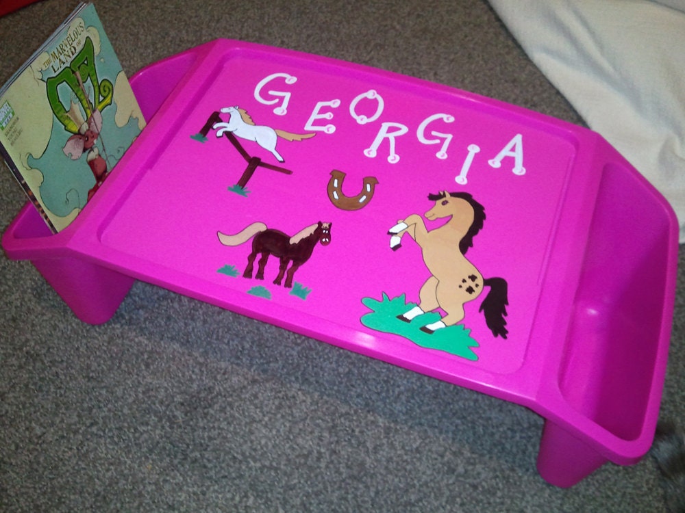 Personalized Kid's Lap Desk, Custom, Cars and Trucks, Horses, Tools, School Time, Homework