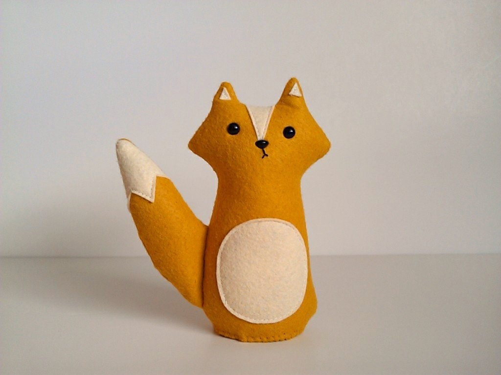 handmade plush mustard fox, Fletcher - sleepyking