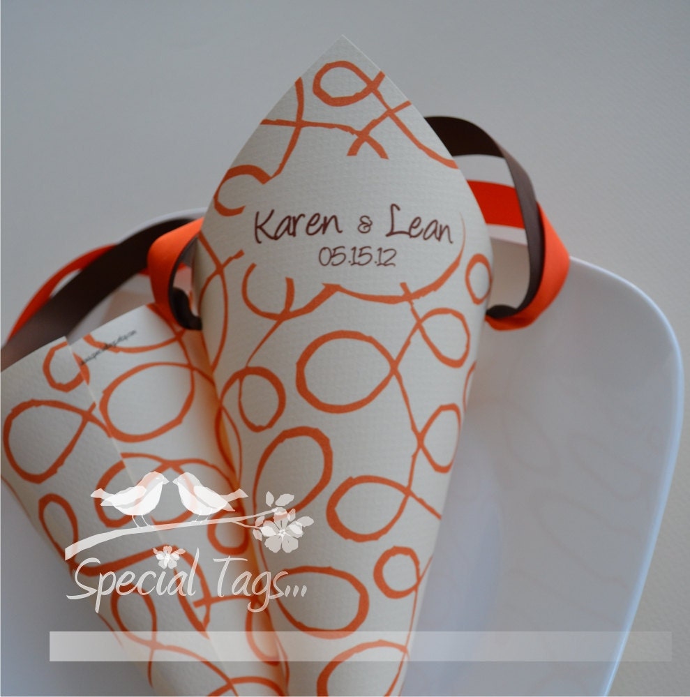 Wedding Paper Cones - Set of 15