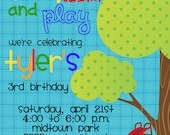 slide, swing and play Playground Birthday Invitation Il_170x135