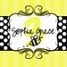 Custom Digital Printable Bumblebee Birthday Invitation