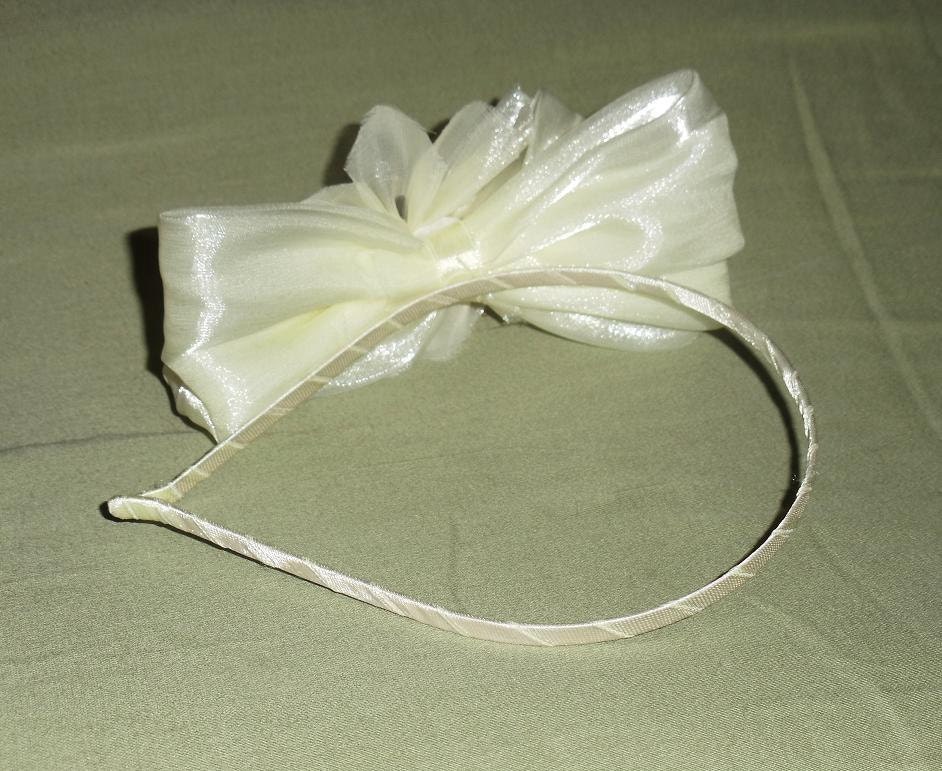 SALE ENDS 5/9 Headband Ivory Wonderland bow