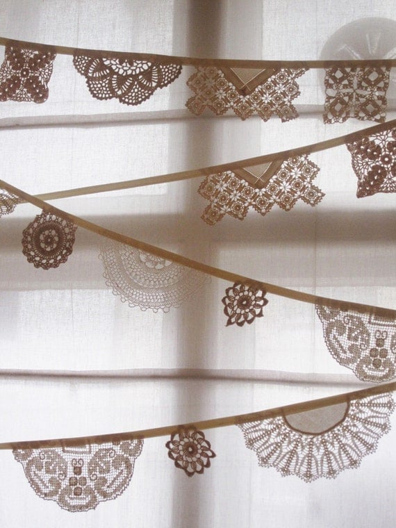 Vintage Doily Bunting, 3m long from Bunting Boutique