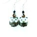 Owl Earrings, Brown Beige Owl Lampwork Bead Earrings, Owl Glass Bead Earrings, Bird Earrings - Bob & Joe
