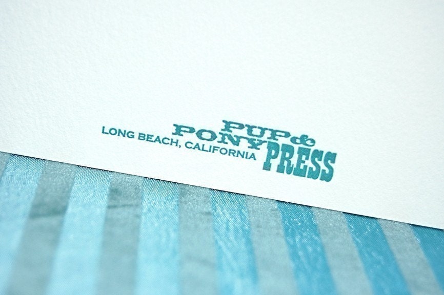 Slightly corny letterpress birthday card